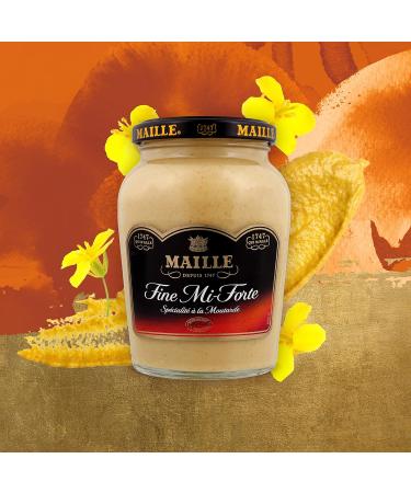 MAILLE Specialty Mustard Fine Mi Forte Jar 355g - Buy Online on GoSupps.com