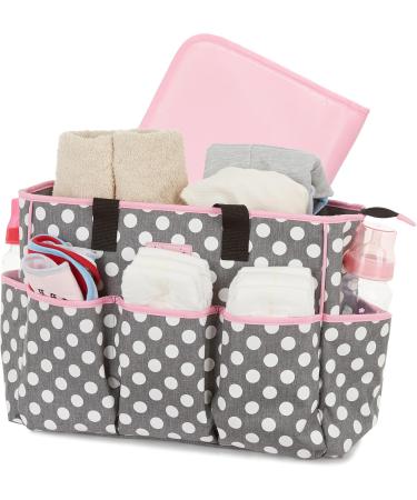 Disney Unisex Baby Diaper Bag & Changing Mat | Minnie Mouse Polka Dot Print Stylish & Functional Baby Gear - Buy Online on GoSupps.com