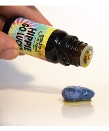 Frankie & Myrrh Hippie Go Lucky Patchouli Essential Oil Blend with Lava Stone Diffuser | Pure Aromatherapy for Energy & Relaxation - 10mL - Buy Online on GoSupps.com