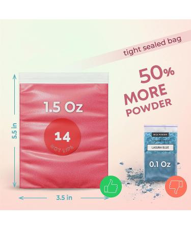24 Color Set of Cosmetic Grade Mica Powder for Soap Making, Lip Gloss, Candle Making, Resin Art, and More - Organic Coloring Pigment for Epoxy, Body Butter, Bath Bomb - 24*0.15 Oz Bags - Buy Online on GoSupps.com