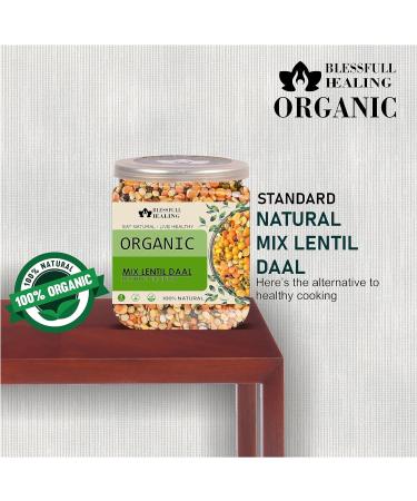 Blessfull Healing Organice Mix Lentil DAL 1 lb (453 Gram) - Buy Online on GoSupps.com