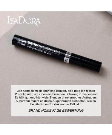 Isadora Eyebrow Gel with Precision Brush | Long-Lasting Easy Fix for Defined & Full-Looking Eyebrows | Transparent Eyebrow Laminating Gel - Buy Online on GoSupps.com