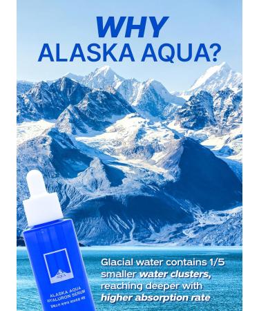 Alaska Aqua Hyaluron Serum | Hydrating Korean Hyaluronic Acid Face Serum for Men & Women | Moisturizing & Skin-Calming (1.35 fl oz - Buy Online on GoSupps.com