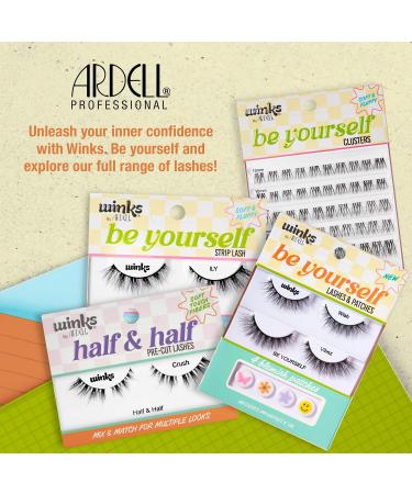 Ardell Winks Be Yourself Lashes - ILY Eye-Enhancing Black Strip Lash (1 Pair) | International Shipping Available - Buy Online on GoSupps.com