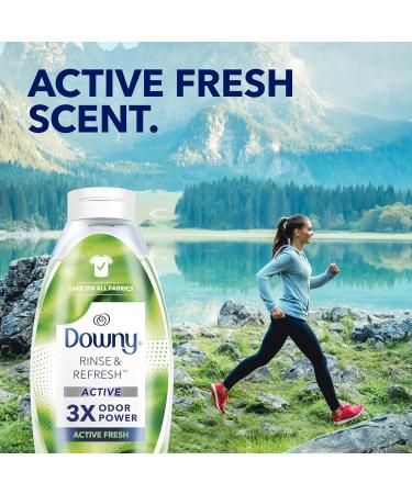 Downy Rinse & Refresh Laundry Odour Remover and Fabric Softener Active Fresh Safe On All Fabrics HE Compatible 1.43L - Buy Online on GoSupps.com