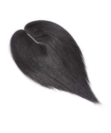 Buy 130% Dense Clip-In Real Hair Topper Extensions for Women - Natural Black 45cm | High-Quality Toupee Hair Parts - Buy Online on GoSupps.com