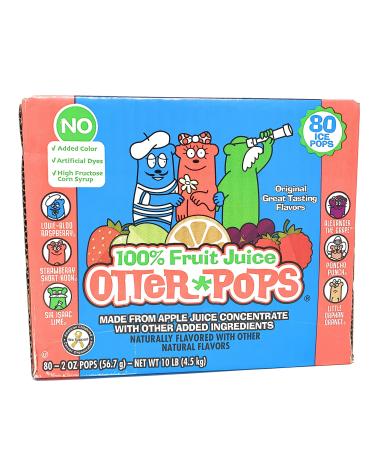 Otter Pops Juice, 2 oz 80-Count