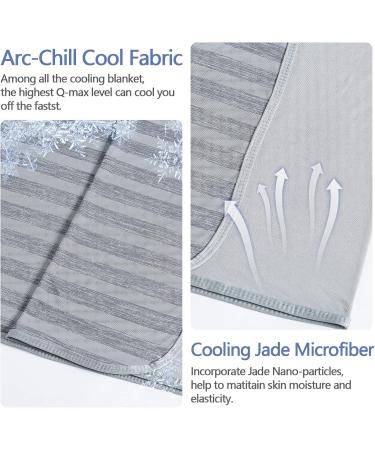 Guohaoi Cooling Blanket King Size - Absorbs Heat for Hot Sleepers, Oeko-Tex Certified Cool Fiber, All-Season Comfort - Grey 90x108 - Buy Online on GoSupps.com