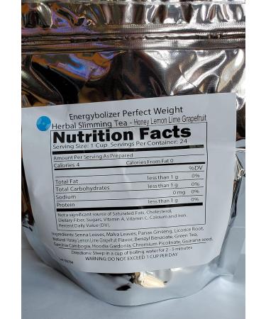 Energybolizer Perfect Tea (24 Bags) Herbal Detox and Colon Cleanser for Better Digestive Health HONEY LEMON LIME GRAPEFRUIT FLAVOR - Buy Online on GoSupps.com