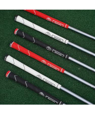 Geoleap Glory-T Rubber Golf Grips Set of 13 - Soft Feel, Anti-Slip, Thumb Pattern - Standard/Midsize, 6 Color Options - Comfortable Hybrid Club Grips (Light Blue) - Buy Online on GoSupps.com