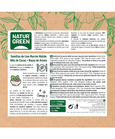 SEMILLAS LINO NIBS COCOA ARONIA 225 GR - Buy Online on GoSupps.com