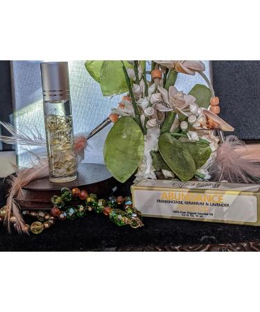 Crystal Roll-On Essential Oil for Abundance | Frankincense Geranium & Lavender | International Shipping Available - Buy Online on GoSupps.com