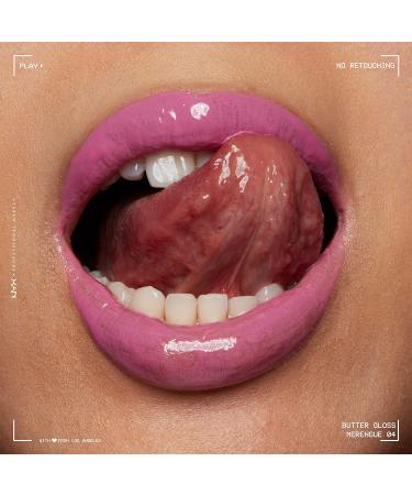NYX Butter Gloss Merengue (Pink Lilac) - Non-Sticky Lip Gloss 0.27 Fl Oz - Buy Online on GoSupps.com