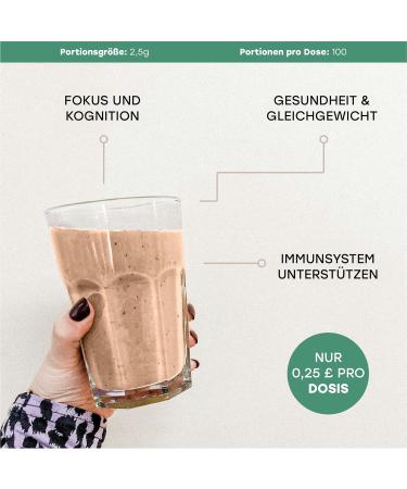  SEMVETA SPIRIT AND BODY Lions Mane Mushroom Powder 250g 100% Body-Boosting High-Strength Nootropic Brain and Focus Support 250 Servings Authentic Powder - Buy Online on GoSupps.com