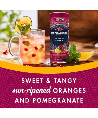 Sanpellegrino Melograno e Arancia Sparkling Drink 24 Pack - 11.15 Fl Oz Cans - Buy Online on GoSupps.com