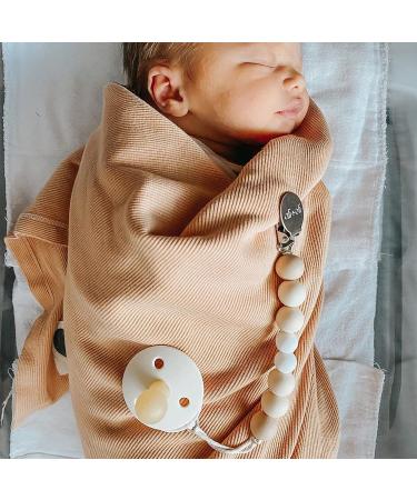 Ali+Oli Silicone Pacifier Clip for Baby (Natural) - 100% Food-Grade BPA Free Infant Binky Holder for Boys and Girls - Buy Online on GoSupps.com