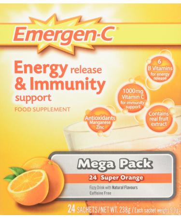 Emergen-C Multiminerals For Adults With Vitamin C Super Orange 24pk