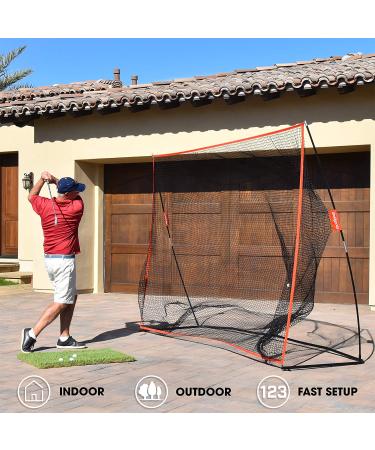 GoSports Golf Practice Hitting Net - Large 10x7 Size - Indoor/Outdoor Personal Driving Range - Designed by Golfers - Buy Online on GoSupps.com