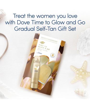 Dove Time to Glow and Go Gradual Self-Tan Gift Set with Tan Applicator Mitt - 1 Piece - Buy Online on GoSupps.com