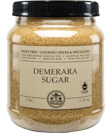 India Tree Demerara Sugar, 3 lb 3 Pound (Pack of 2)