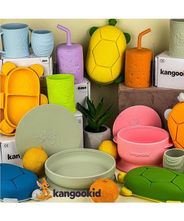 Kangookid Open Cup Set for Baby | 2 Handled Silicone Cups for Toddlers | Baby Led Weaning & Independent Drinking | Yellow | 6+ months - Buy Online on GoSupps.com
