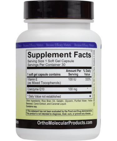 Buy Ortho Molecular CoQ-10 100mg - 30ct | Premium Quality Supplements for Energy & Heart Health - International Shipping Available - Buy Online on GoSupps.com