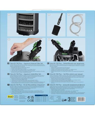 Tetra Aquarium External Filter EX 700 Plus | Powerful Filter for Aquariums Up to 200L | Crystal Clear Water for Fish - Buy Online on GoSupps.com