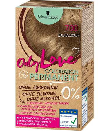 Schwarzkopf Only Love Coloration hair color 7.00 walnut brown 143 ml - Buy Online on GoSupps.com