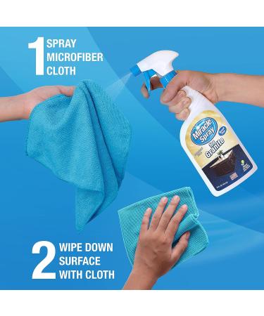 MiracleSpray for Granite & Stone - Clean Protect & Polish Marble Quartz Slate Tile & Laminate Surfaces | 16 Fl Oz - International Shipping Available - Buy Online on GoSupps.com