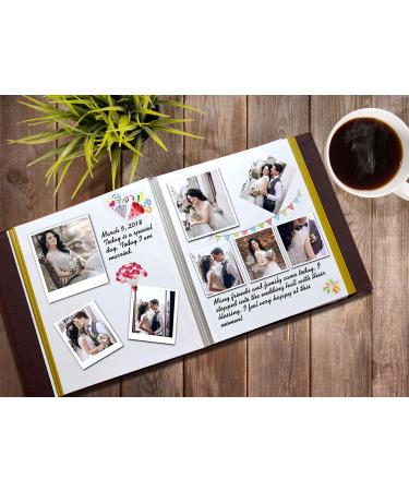 ZOVIEW ART Photo Album Holds 3X5  4X6  5X7  6X8  8X10 Photos  Leather Cover  Magnetic Self-Stick Page  Hand Made DIY Albums (Black  Large) Black Large - Buy Online on GoSupps.com