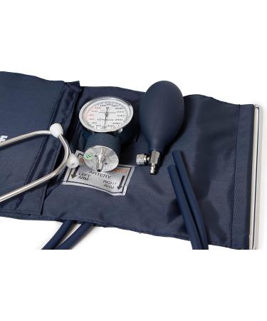 Primacare DS-9196 Professional Classic Series Large Adult Size Manual Blood Pressure Kit Navy & Primacare DS-9181-BK Professional Aneroid Sphygmomanometer and Sprague Rappaport Stethoscope Black + Sphygmomanometer - Buy Online on GoSupps.com