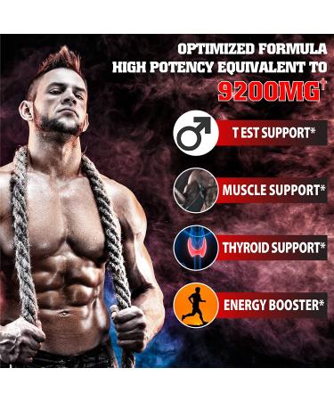 Agobi Herbal Test Support for Men - Boost Efficiency, Speed, Strength, and Flexibility - Body Booster - 2 Packs, 60 Capsules - 2 Month Supply - Buy Online on GoSupps.com