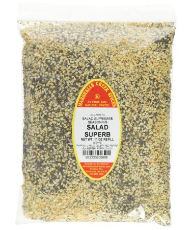 Marshalls Creek Spices Kosher Salad Superb Seasoning No Salt Refill, 11 Ounce