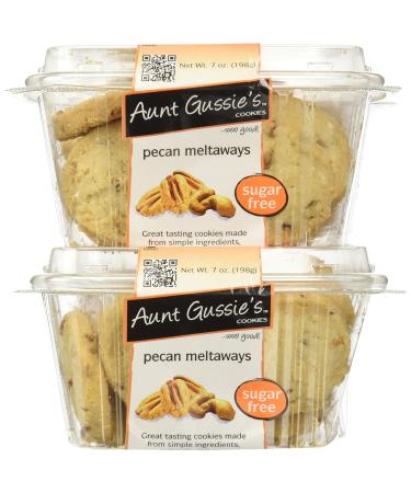Aunt Gussie's Sugar Free Classic Pecan Meltaways, 7-Ounce Tubs (Pack of 4) Pecan Meltaways 7 Ounce (Pack of 4)