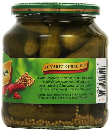 K hne Gherkins Gourmet Pots with Chili - 580ml | Premium International Shipping - Buy Online on GoSupps.com