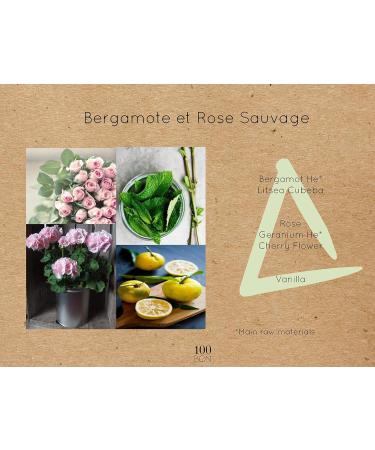 100BON Bergamote & Rose Sauvage Bergamot & Wild Rose Fragrance for Women & Men Invigorating Organic Fragrance with Spicy Citrus & Rose Water Fragrance - 100% Fragrance Spray 0.5 Fl Oz Fragrance 0.5 Fl Oz (Pack of 1) - Buy Online on GoSupps.com