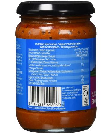 Rajah Tikka Curry Paste - Sharp Spice Paste for Meat Fish & Vegetables - 3 Pack (3 x 300g) - Authentic English Tikka Flavor - Buy Online on GoSupps.com