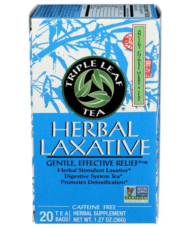 TRIPLE LEAF Herbalax Tea Bags 20 CT