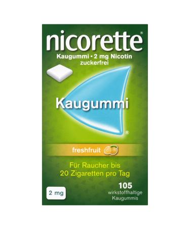 Nicorette 2 mg freshfruit chewing gum 2 x 105 pieces