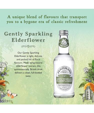 Fentimans Ltd Fentimans Gently Sparkling Elderflower Botanically Brewed Drink Beautifully Crafted and Refreshing Soft Drinks Gluten Free and Vegan Soft Drinks 12 x 275ml Bottles - Buy Online on GoSupps.com