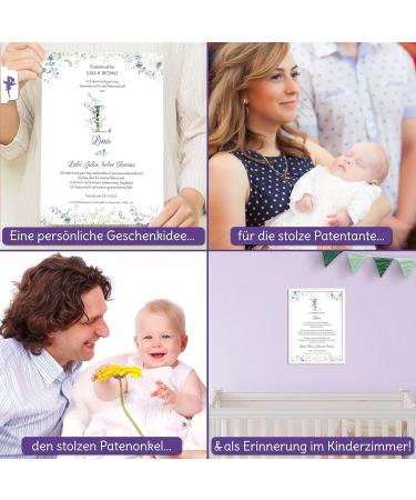 Personalized Fairy Dust Sponsoring Letter | Custom Baptismal Gift for Godchild & Godfather | Monogrammed Sponsor Letter & Certificate - Buy Online on GoSupps.com