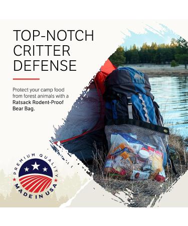RATSACK Bear Bag for Food Backpacking - Rodent Proof Storage Container - Ultralight Camping Gear Storage - Large 18 oz 18x24 - 41L - Buy Online on GoSupps.com