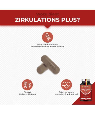 CIRCULATION PLUS NUTRIMEA - Heart & Blood Vessel Support with Vitamin B3 | International Shipping Available - Buy Online on GoSupps.com