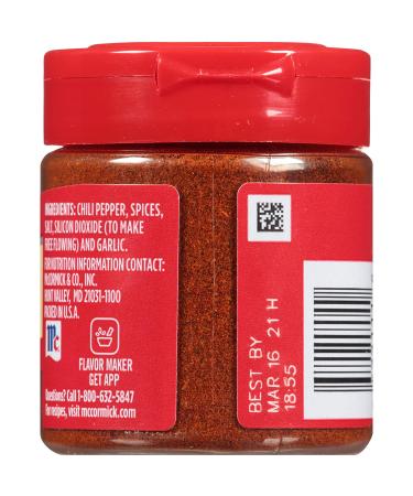 McCormick Chili Powder 1.14 oz - Premium Spice Blend for Bold Flavors - Buy Online on GoSupps.com