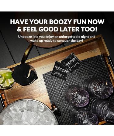 Unbooze - Post-Party Capsules - Feel Better After Drinking - Supplement with Vitamins Herbs Minerals & Adaptogens - The Better-for-You Way to Booze - Made for Smooth Mornings - (Pack of 10) 10 Pack - Buy Online on GoSupps.com