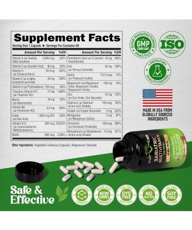 NUTRAHARMONY Vitamin B Complex & Bariatric Multivitamin Capsules - Buy Online on GoSupps.com