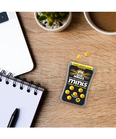 Halls Minis Honey Lemon Flavor Sugar Free Cough Drops 48 Drops - Buy Online on GoSupps.com