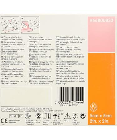 Smith & Nephew Allevyn Gentle Border Lite Foam Dressing 2x2 - Box of 10 | #66800833 - Buy Online on GoSupps.com