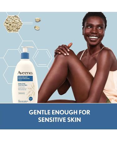 Aveeno Skin Relief Fragrance-Free Moisturizing Lotion - 18 fl. oz - Buy Online on GoSupps.com