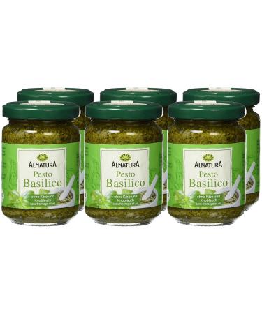 Alnatura Organic Pesto Basilico - Pack of 6 (6 x 130g) | Authentic Italian Flavor for International Shipping - Buy Online on GoSupps.com